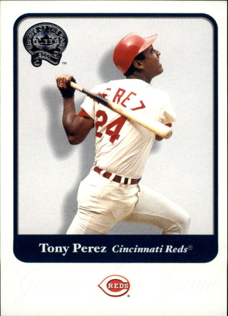 2001 Fleer Greats of the Game #120 Tony Perez
