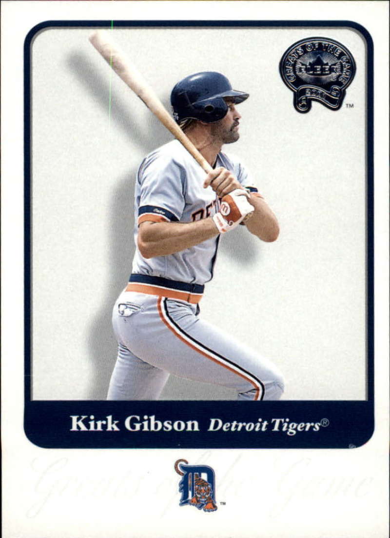 2001 Fleer Greats of the Game #122 Kirk Gibson