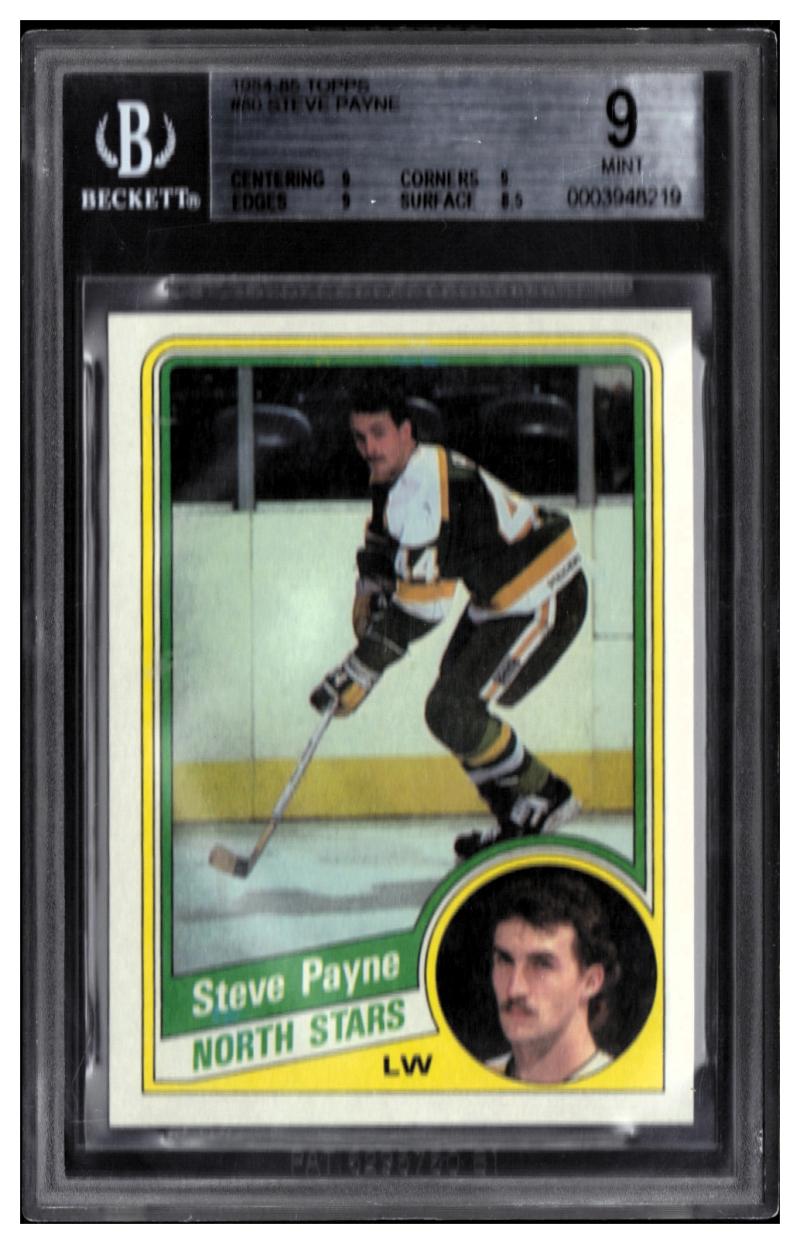 1984-85 Topps #80 Steve Payne Beckett 9 Graded BGS 9