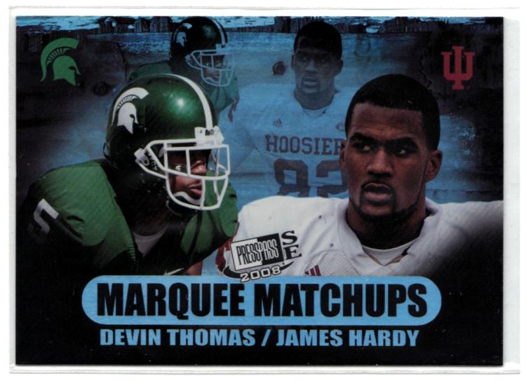 2008 Press Pass SE Marquee Matchups #MM19 Devin Thomas/James Hardy 