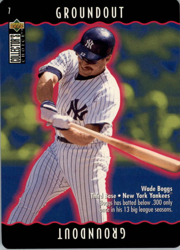 1996 Collector's Choice You Make The Play #7a Wade Boggs  Yankees Baseball