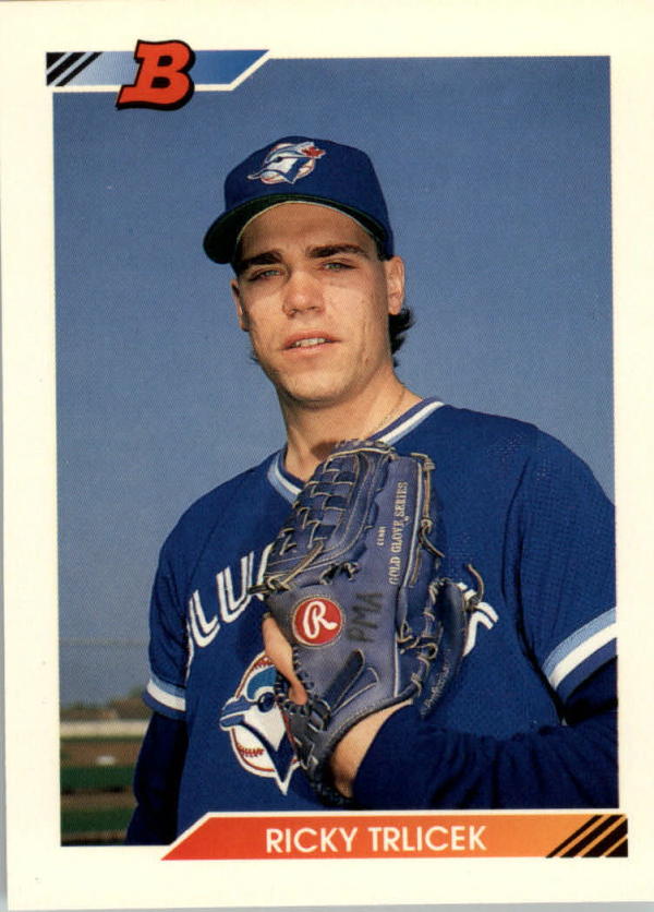 1992 Bowman #76 Rick Trlicek  RC Blue Jays Baseball